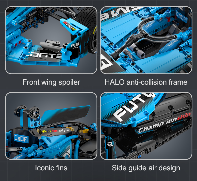 CADA 64004 Technology Series Fórmula E F1 Juego de juguetes de bloques de construcción de automóviles