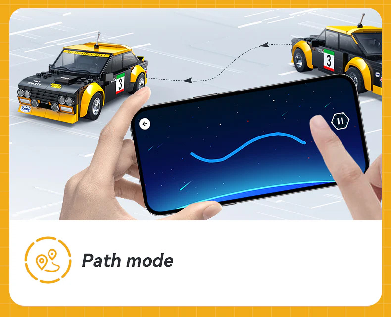 Juego de bloques de construcción de coches de carreras con programación por control remoto Cada C51092