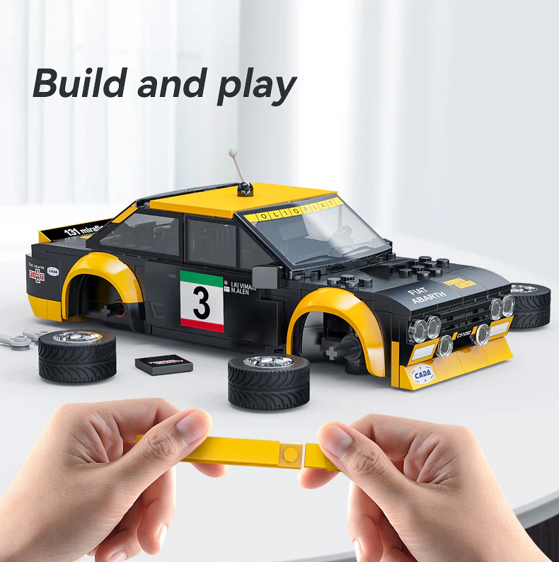 Juego de bloques de construcción de coches de carreras con programación por control remoto Cada C51092