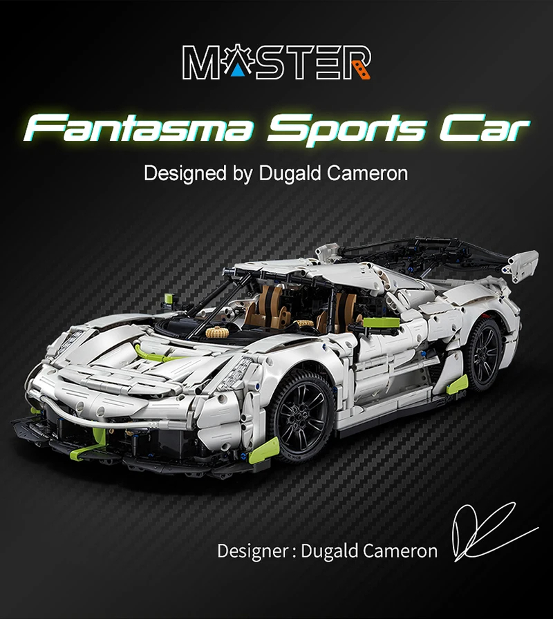 Ensemble de jouets de construction de voitures de sport Fantasma Cada C61048