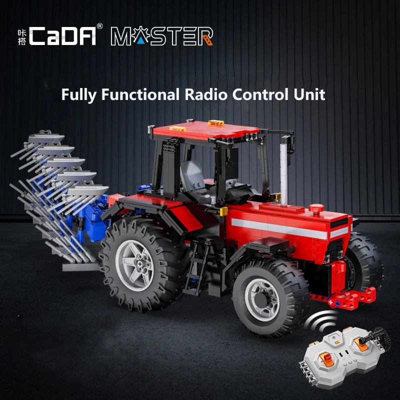 CADA C61052 Multi-Functional Farmer Tractor Building Blocks Toy Set