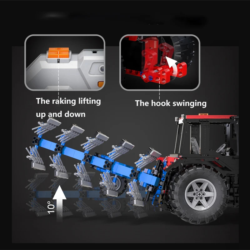 CADA C61052 Multi-Functional Farmer Tractor Building Blocks Toy Set