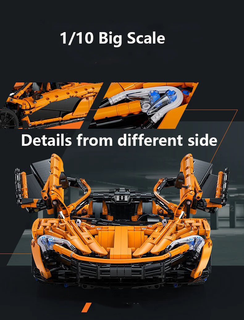 Cada C61513 Smiling Assassin Sports Car Building Blocks Toy Set