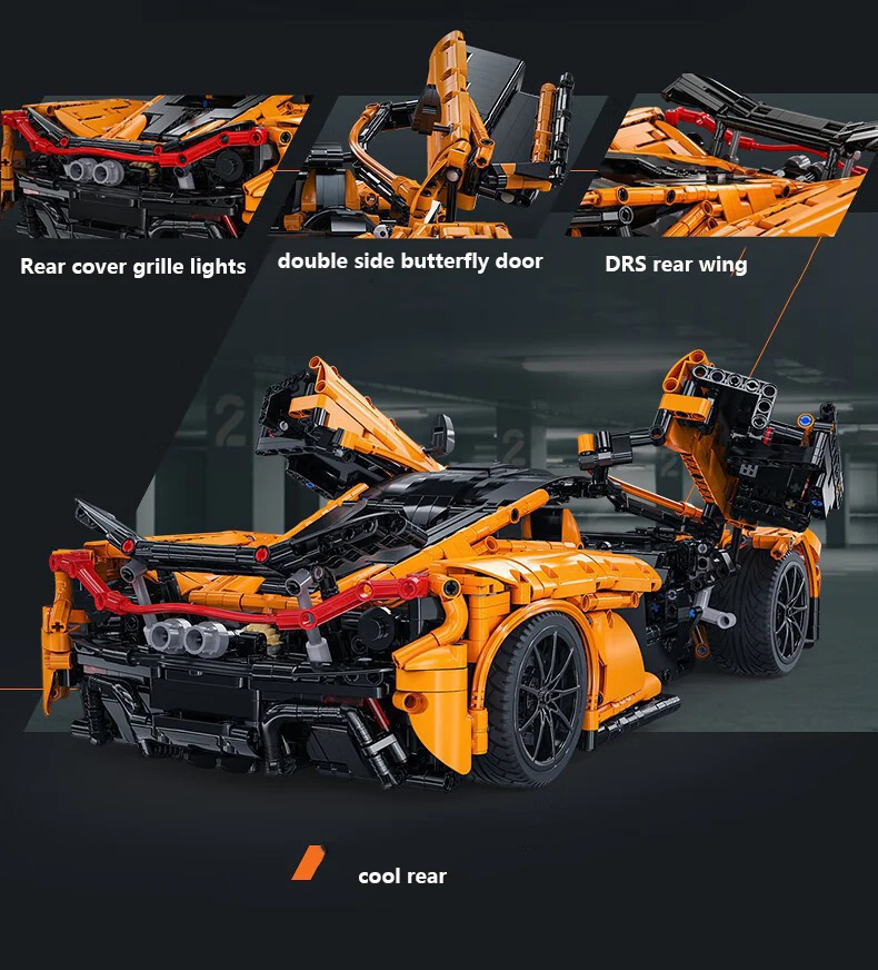 Cada C61513 Smiling Assassin Sports Car Building Blocks Toy Set