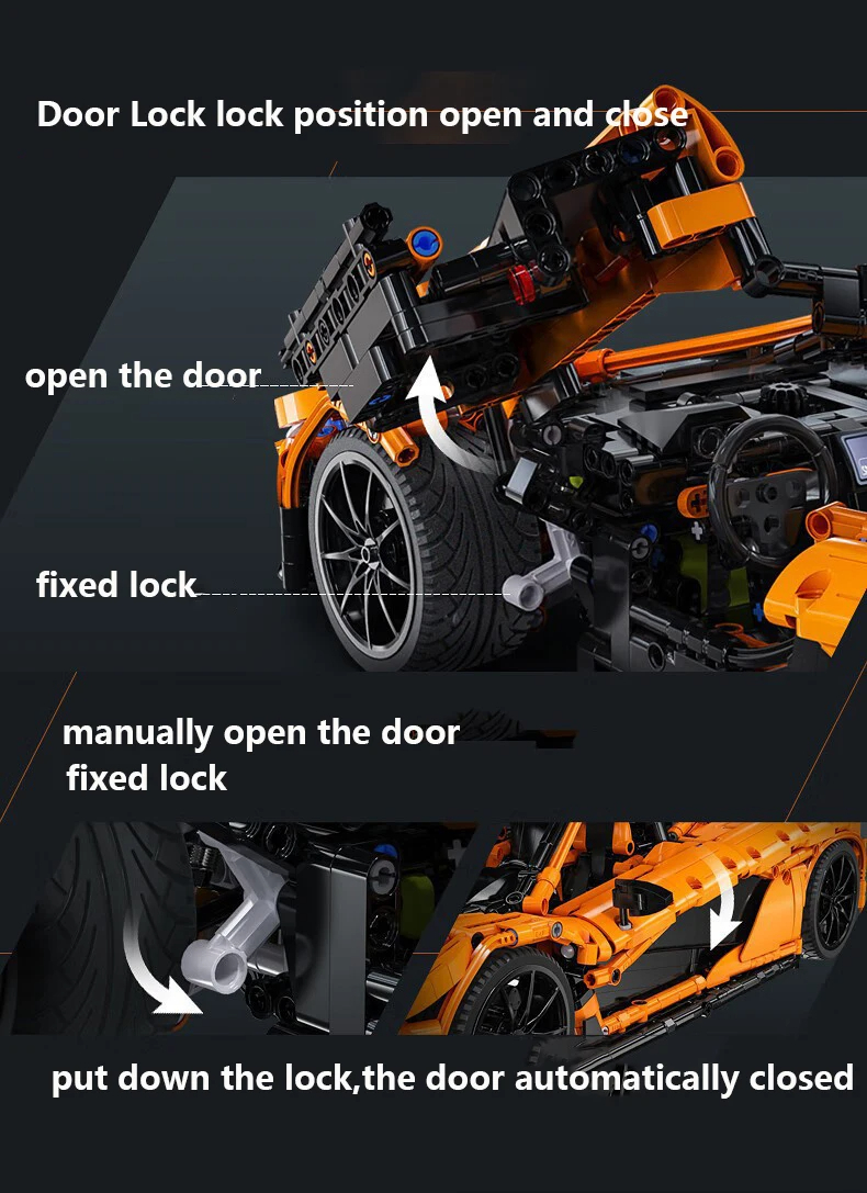 Cada C61513 Smiling Assassin Sports Car Building Blocks Toy Set
