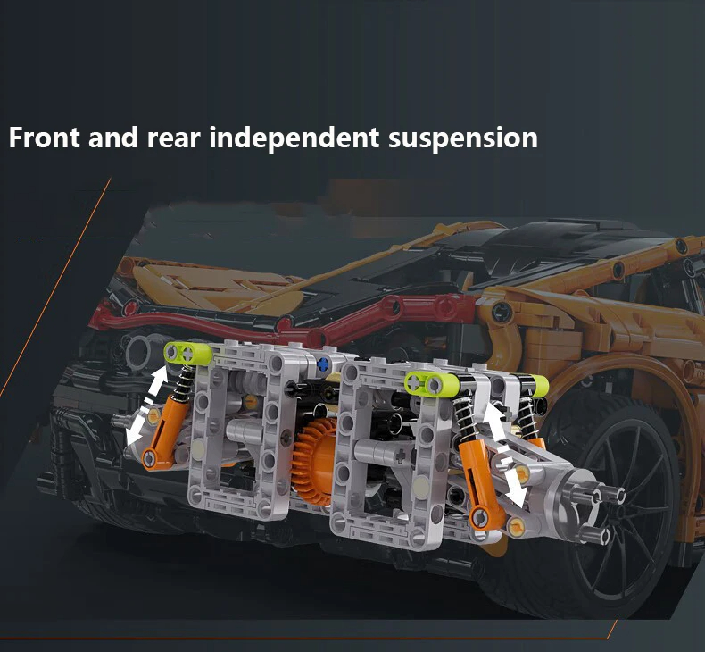 Cada C61513 Smiling Assassin Sports Car Building Blocks Toy Set