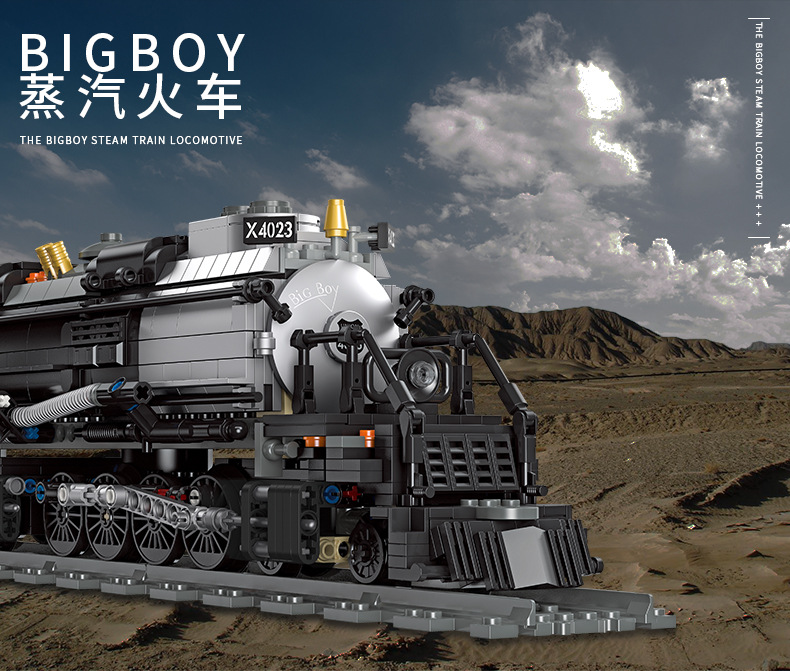 JIESTAR 59005 Urban Transport Series BigBOY Steam Train Building Block Toy Set