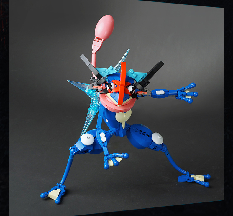 Keeppley K20215 Xiaozhi's Koga Ninja Frog Pokémon Series Building Blocks Toy Set