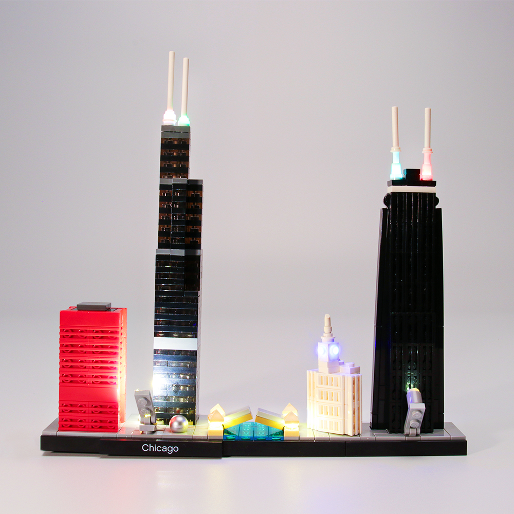 Beleuchtungsset für Architektur Chicago LED Highting Set 21033