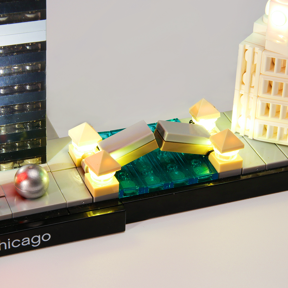 Beleuchtungsset für Architektur Chicago LED Highting Set 21033