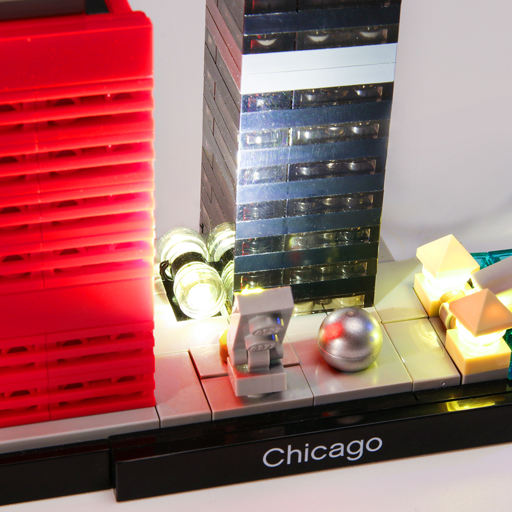 Beleuchtungsset für Architektur Chicago LED Highting Set 21033