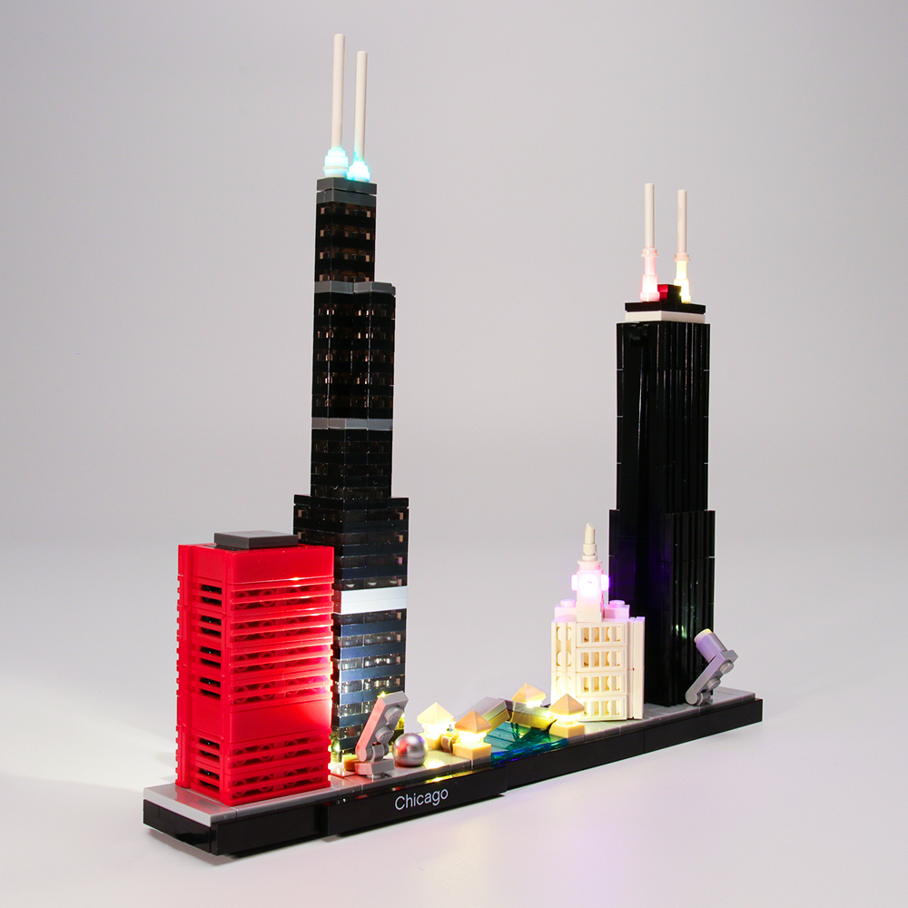 Beleuchtungsset für Architektur Chicago LED Highting Set 21033