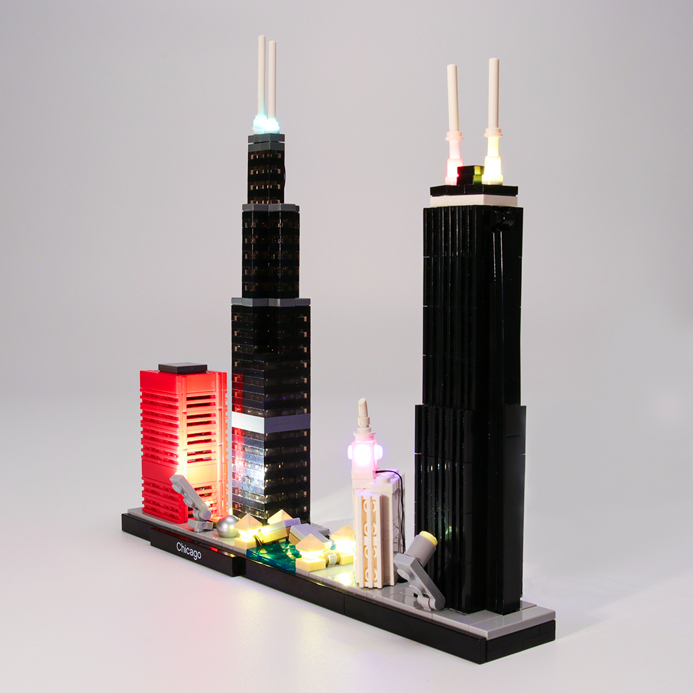 Beleuchtungsset für Architektur Chicago LED Highting Set 21033