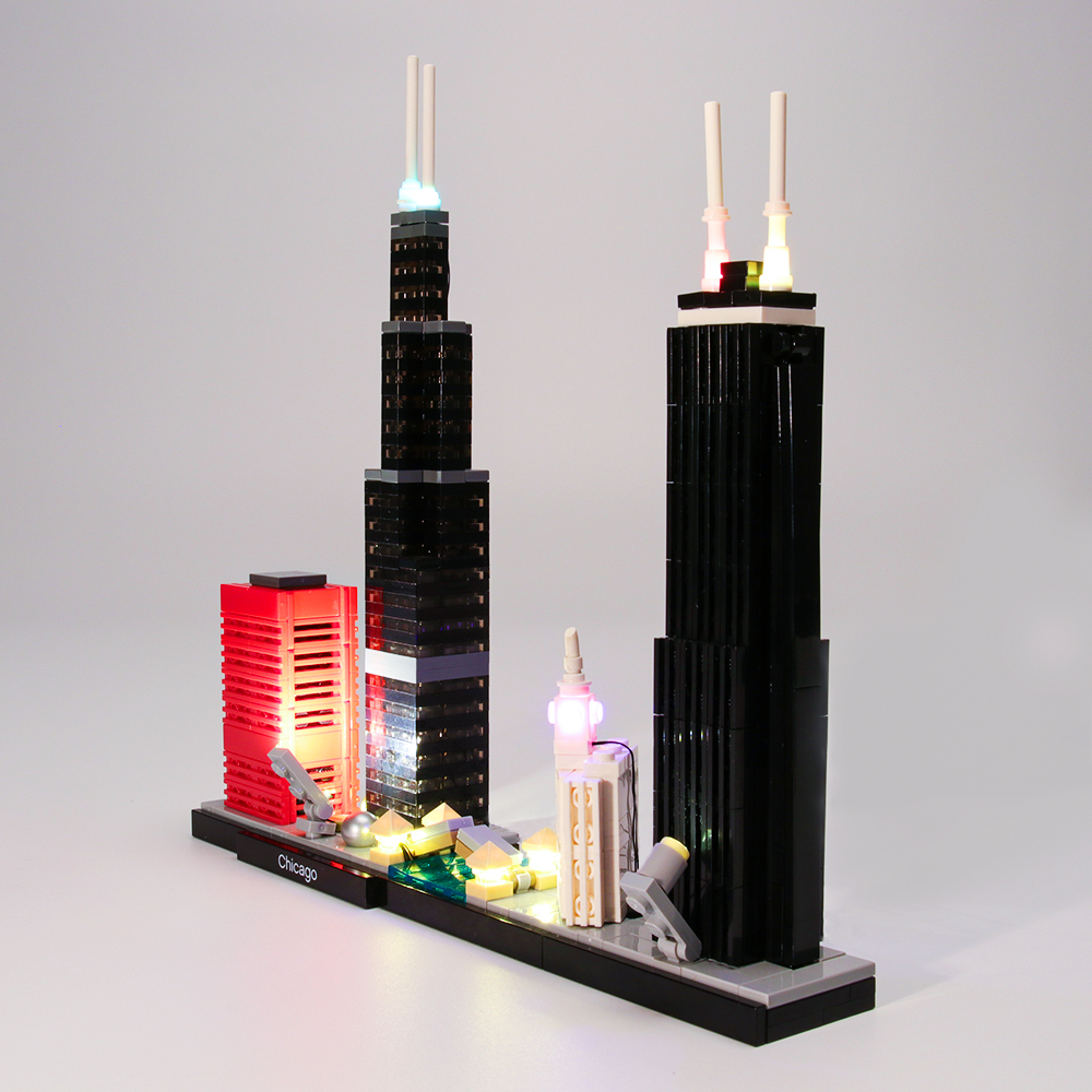 Light Kit For Architecture Chicago LED Highting Set 21033