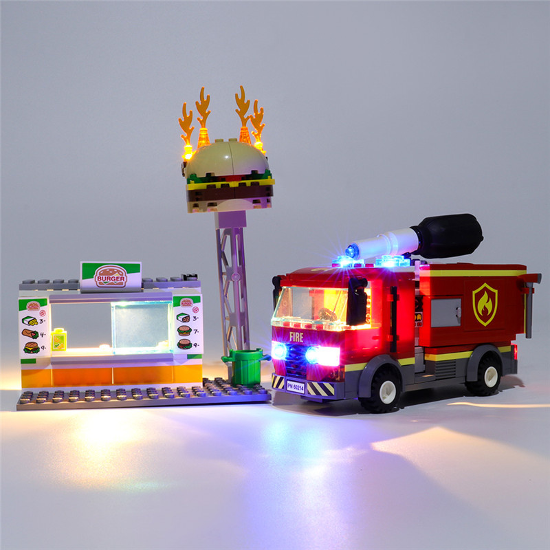 Light Kit For Burger Bar Fire Rescue LED Highting Set 60214