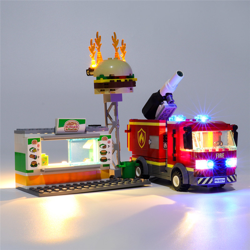 Light Kit For Burger Bar Fire Rescue LED Highting Set 60214