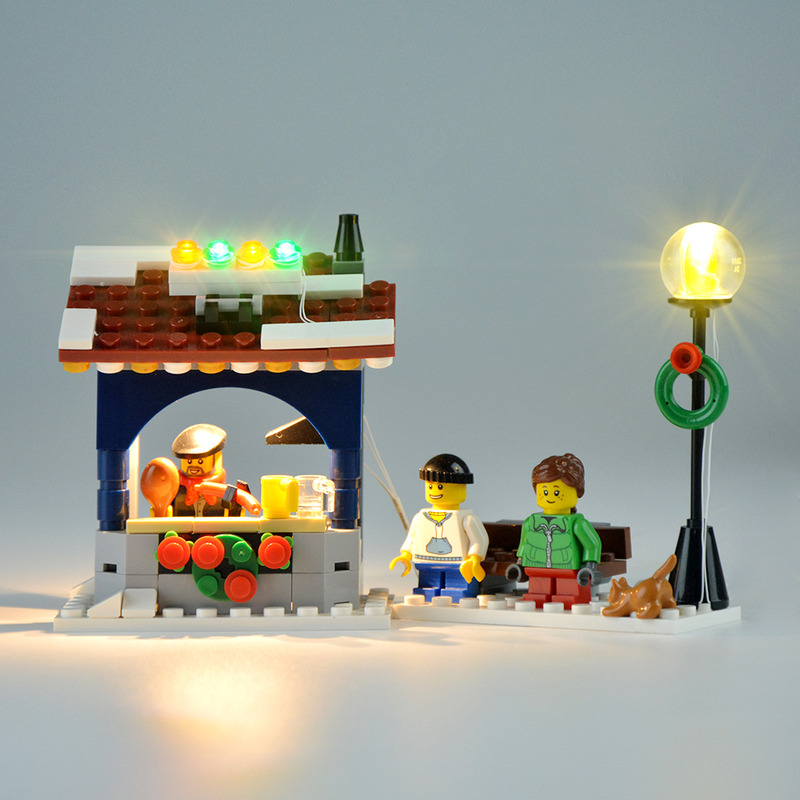 Beleuchtungsset für Weihnachten Winter Village Market LED-Beleuchtungsset 10235