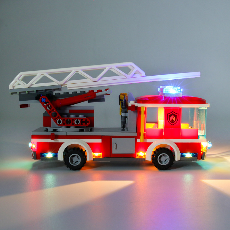 Light Kit For City Fire Ladder Truck LED Highting Set 60107