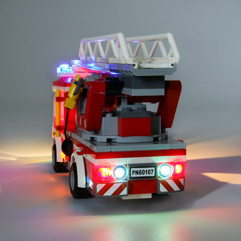 Light Kit For City Fire Ladder Truck LED Highting Set 60107