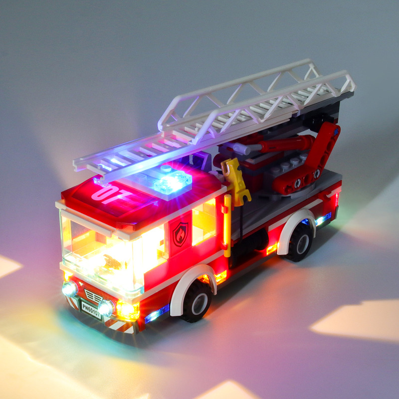 Light Kit For City Fire Ladder Truck LED Highting Set 60107