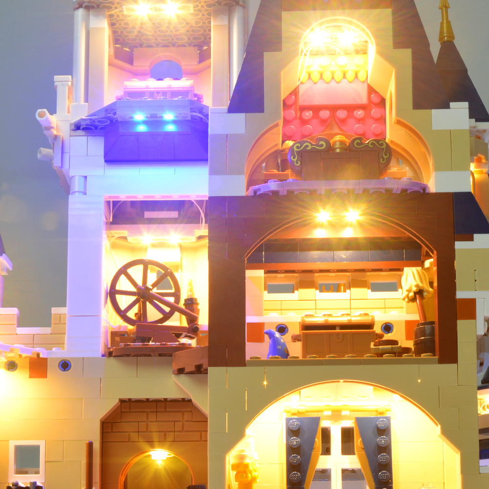 Light Kit For Disney Castle LED Lighting Building Set 71040