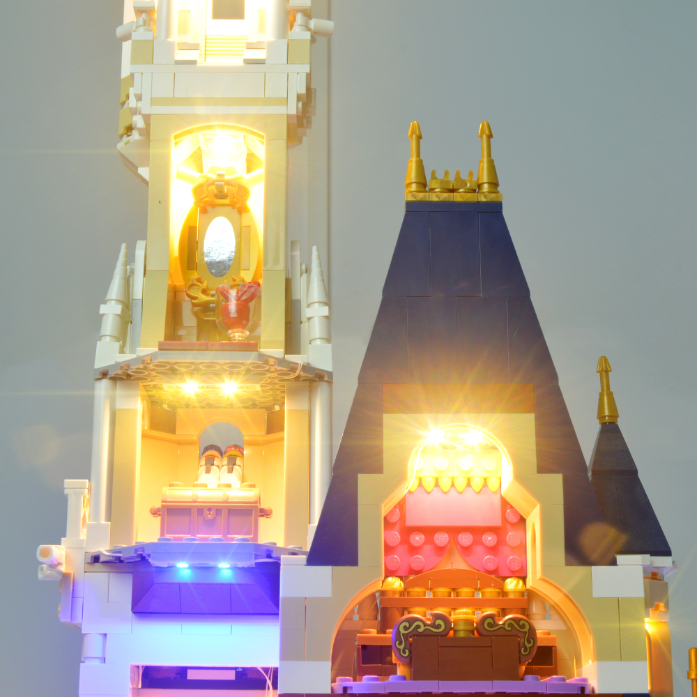 Light Kit For Disney Castle LED Lighting Building Set 71040