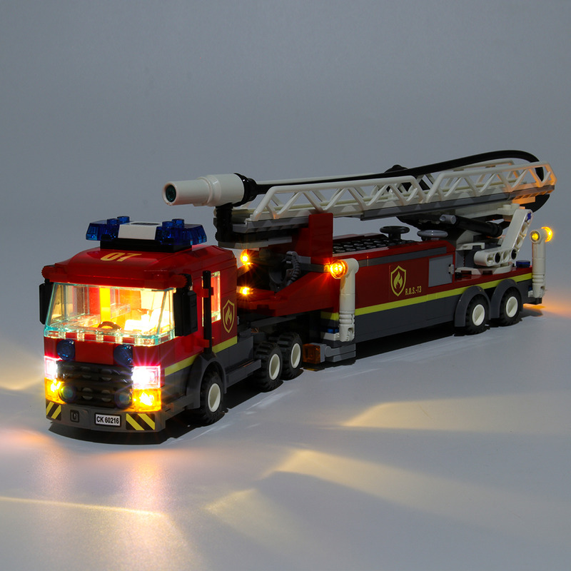 Beleuchtungsset für LED-Beleuchtungsset 60216 der Feuerwehr in der Innenstadt