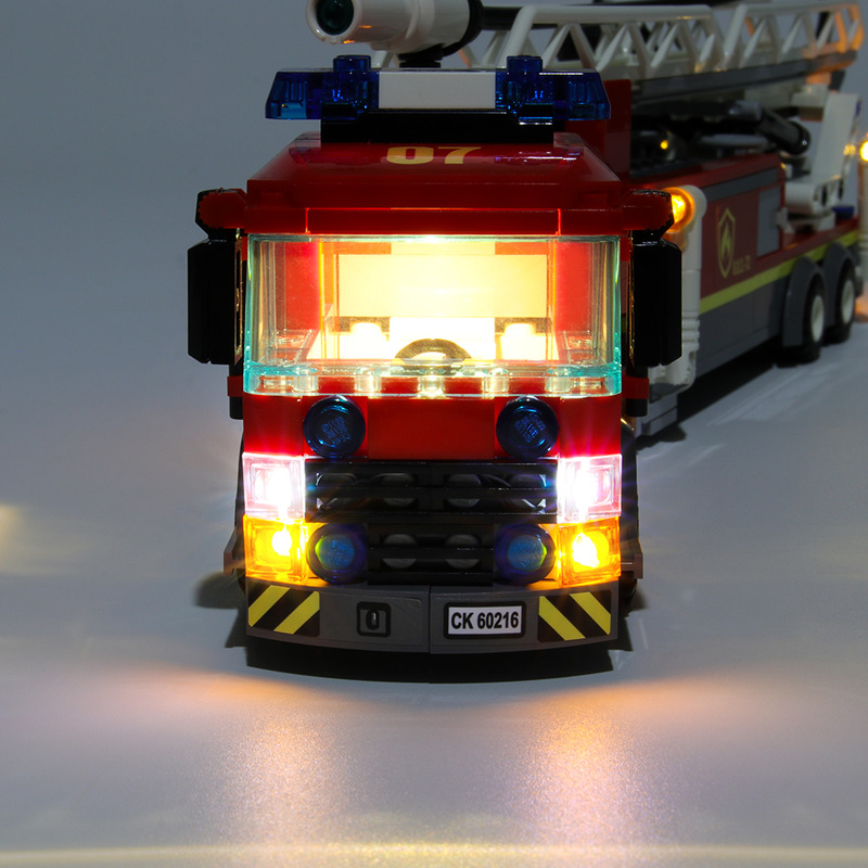Beleuchtungsset für LED-Beleuchtungsset 60216 der Feuerwehr in der Innenstadt