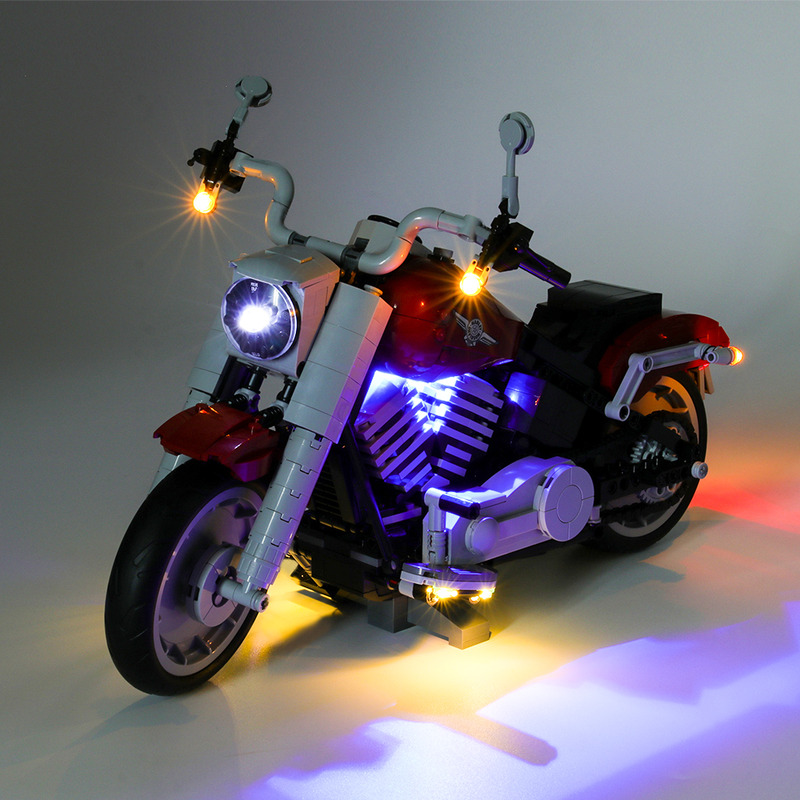 Harley-Davidson Fat Boy LED Highting 세트 10269용 라이트 키트