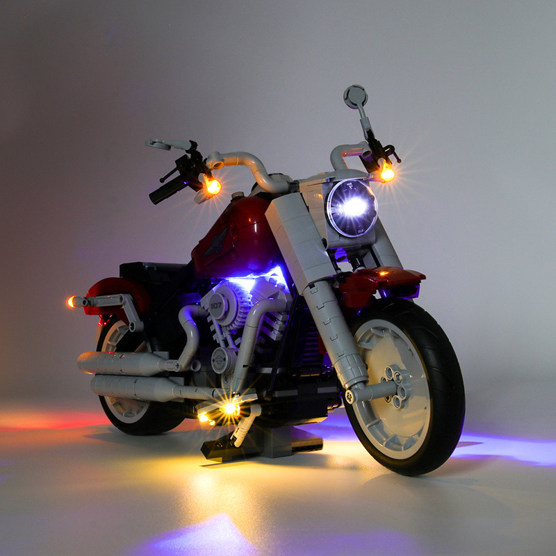 Harley-Davidson Fat Boy LED Highting 세트 10269용 라이트 키트