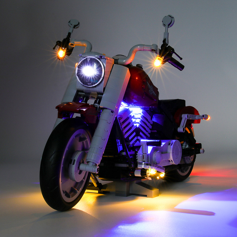 Harley-Davidson Fat Boy LED Highting 세트 10269용 라이트 키트