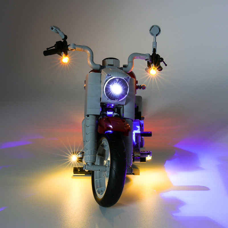 Harley-Davidson Fat Boy LED Highting 세트 10269용 라이트 키트