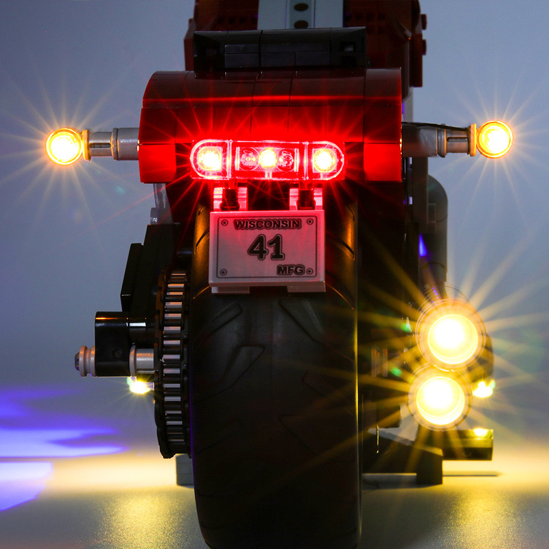 Harley-Davidson Fat Boy LED Highting 세트 10269용 라이트 키트