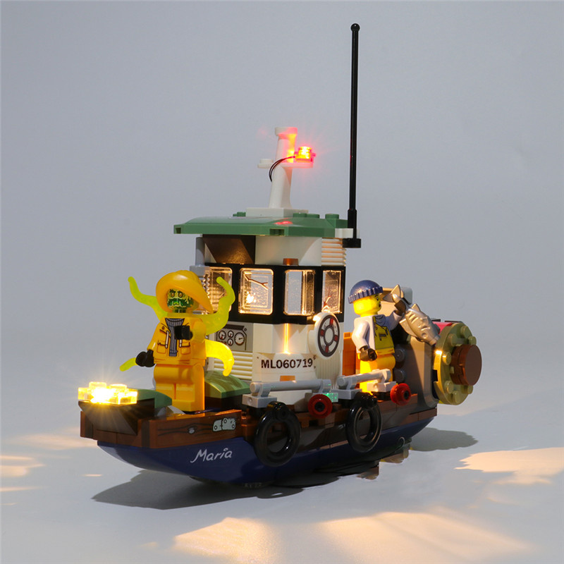 Licht-Kit für Hidden Side Wrecked Shrimp Boat LED-Hebeset 70419
