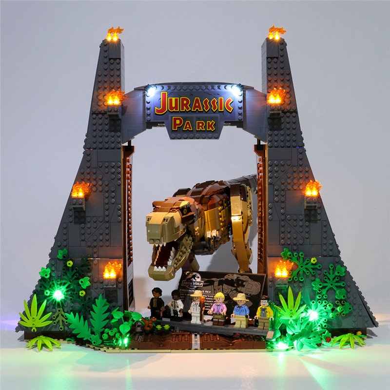 Light Kit For Jurassic Park T. rex Rampage LED Highting Set 75936