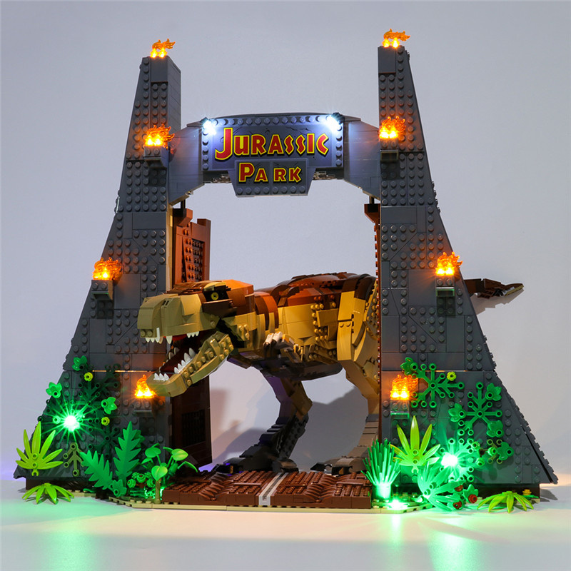 Light Kit For Jurassic Park T. rex Rampage LED Highting Set 75936