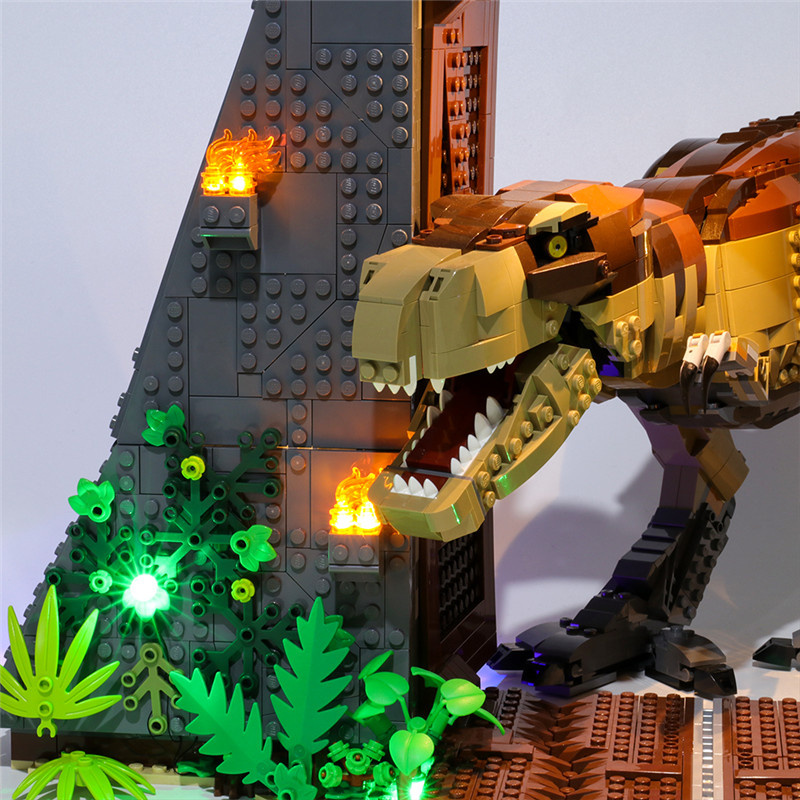 Light Kit For Jurassic Park T. rex Rampage LED Highting Set 75936