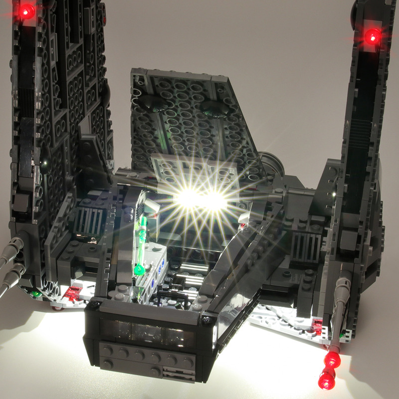 Kylo Ren's Command Shuttle LED Highting Set 75104용 라이트 키트