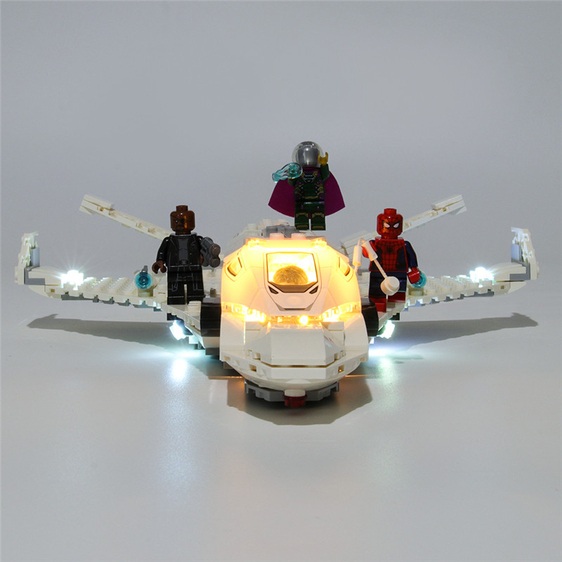 Light Kit For Marvel Stark Jet and the Drone Attack LED Highting Set 76130