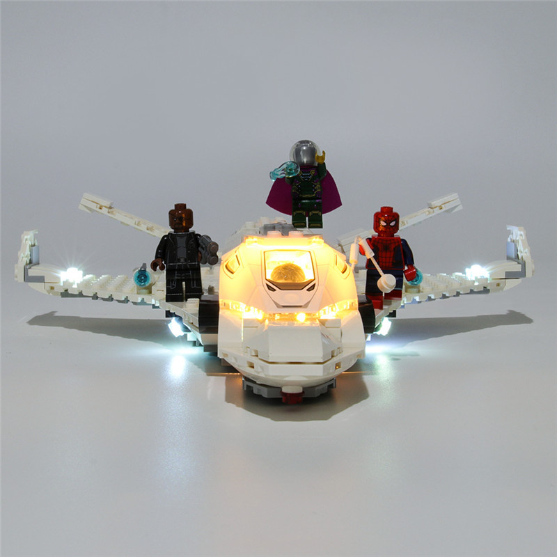 Marvel Stark Jet 및 Drone Attack LED Highting Set 76130용 라이트 키트