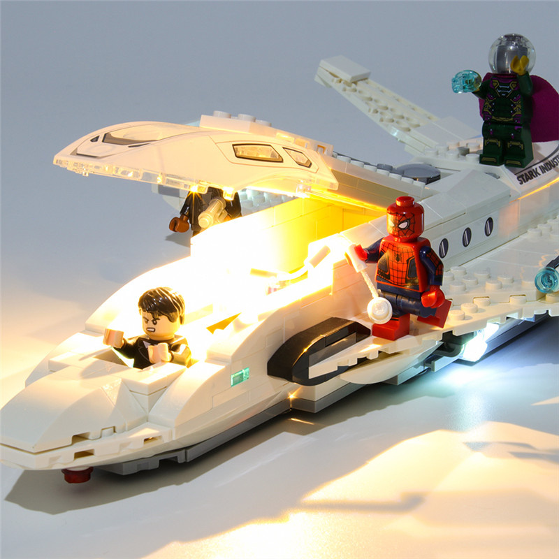 Light Kit For Marvel Stark Jet and the Drone Attack LED Highting Set 76130