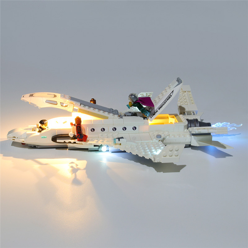 Light Kit For Marvel Stark Jet and the Drone Attack LED Highting Set 76130