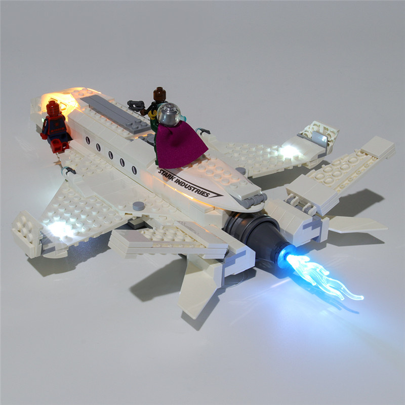 Marvel Stark Jet 및 Drone Attack LED Highting Set 76130용 라이트 키트