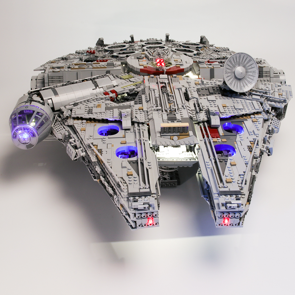 Lego millennium falcon led lights 2025