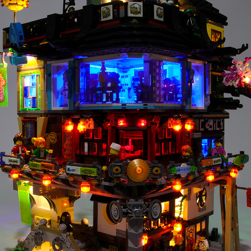 Ninjago City LED Highting Set 70620용 라이트 키트