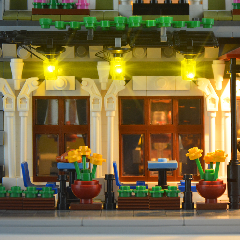 Lego parisian restaurant light store kit
