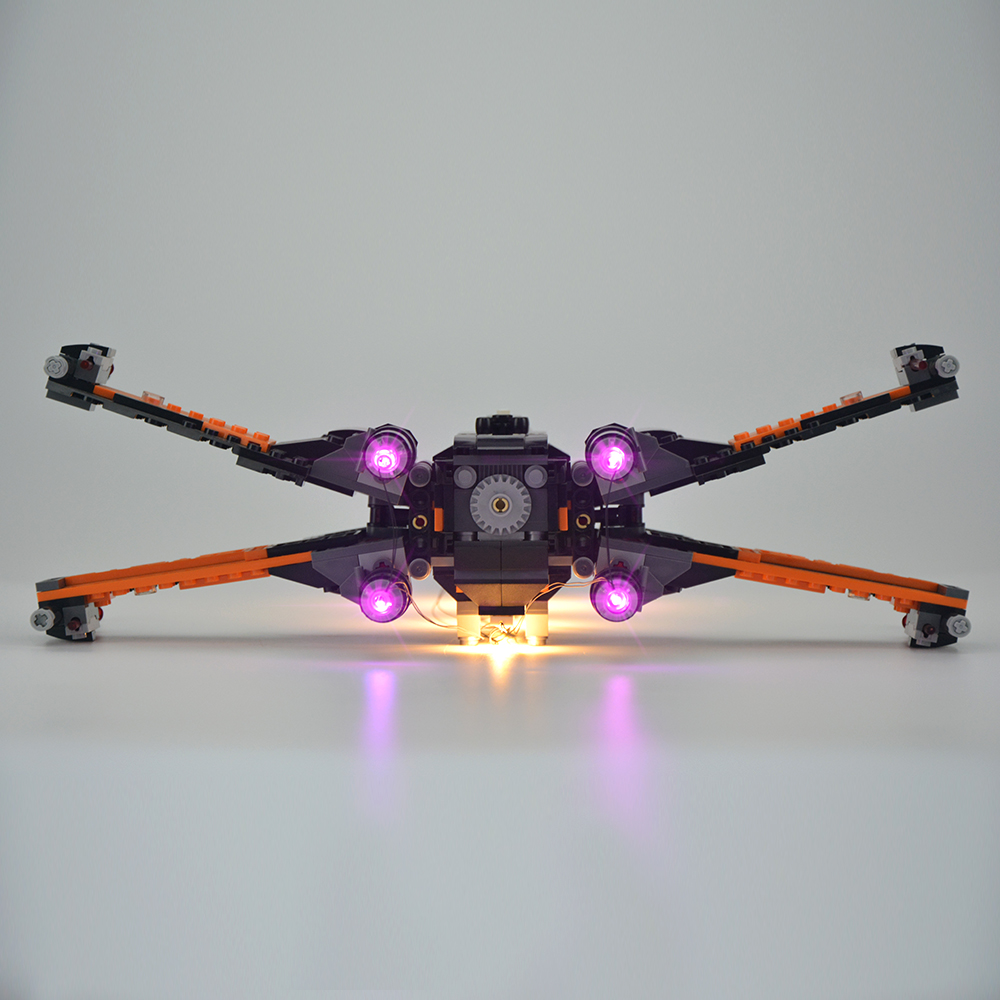 Light Kit For Star Wars Poe's X-Wing Fighter LED Lighting Set 75102
