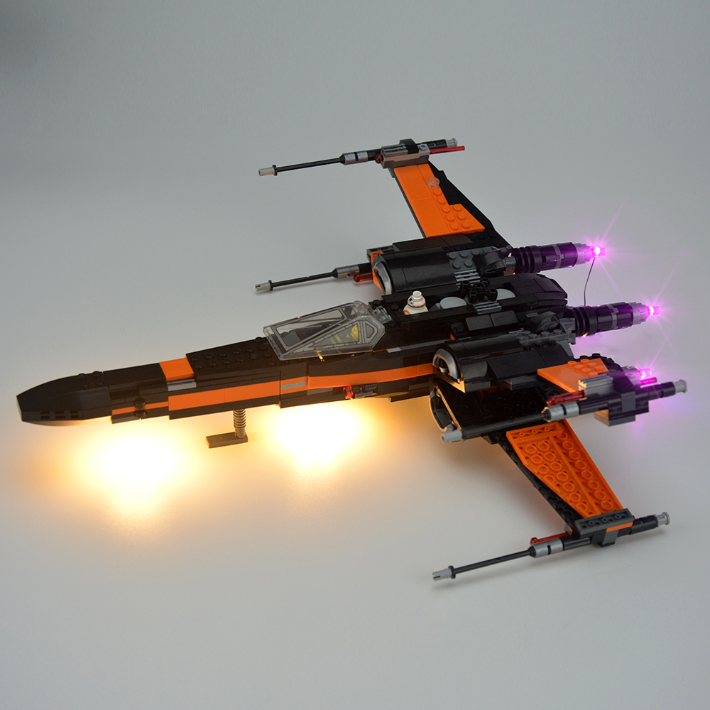 Star Wars Poe의 X-Wing Fighter LED 조명 세트 75102용 조명 키트