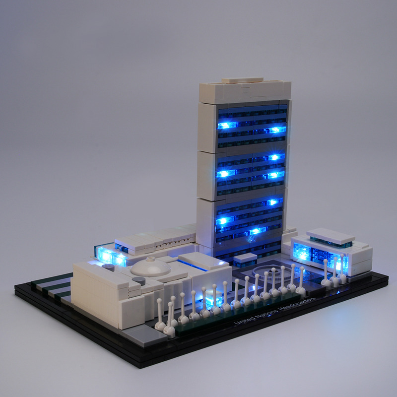 Beleuchtungsset für das LED-Beleuchtungsset 21018 des Hauptquartiers der Vereinten Nationen