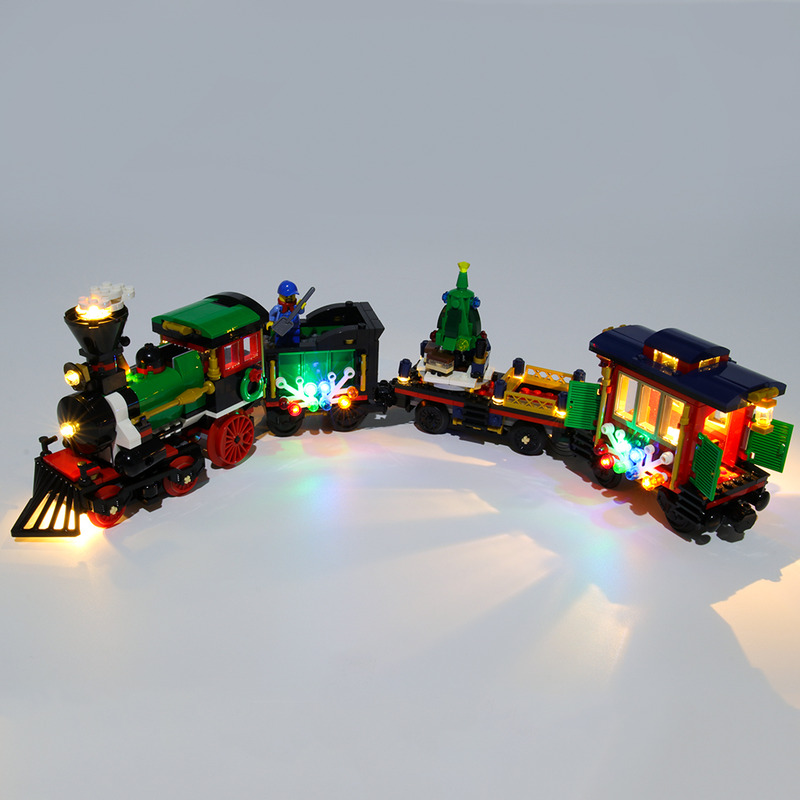 Lego winter train lights new arrivals